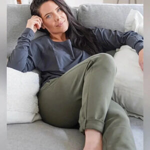 ROKWOLF Burnt Olive Lounge Joggers Sweatpants NWT